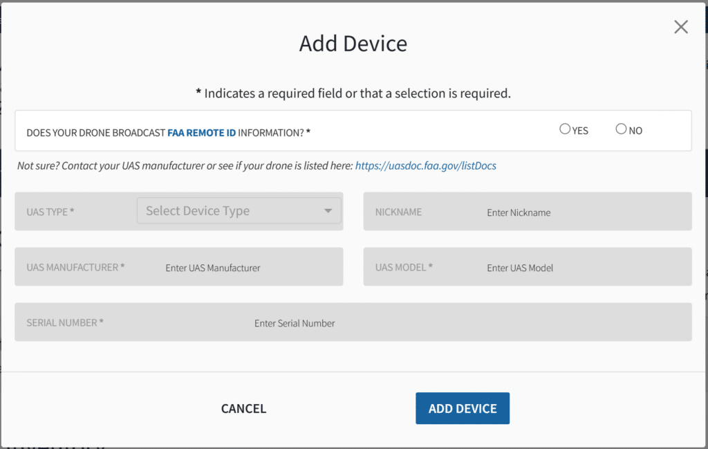 FAA Drone Registration